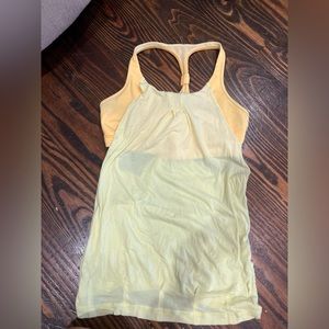 Fun Lululemon yellow tank womens
